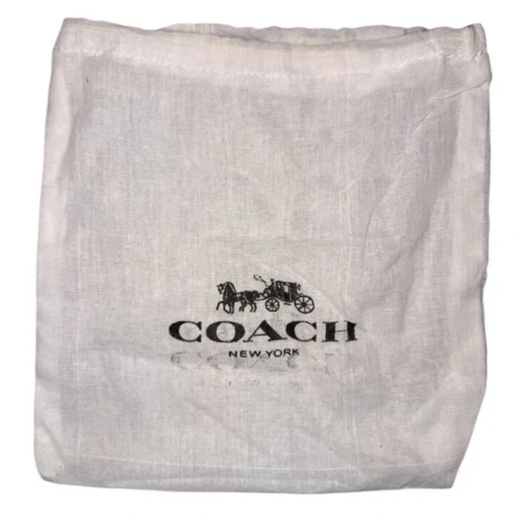 Coach Brown Monogram Keychain Pouch Wallet with Dust Bag EUC - Picture 3 of 3